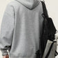 Men's Plus Size Drawstring Letter Dropped Shoulder Hoodie - Farnelli