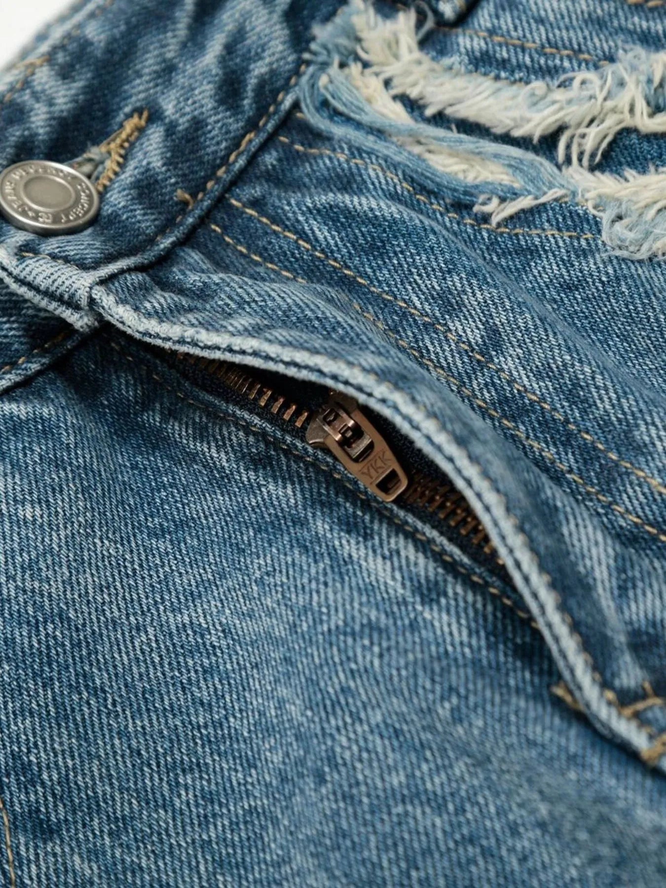 Men's Wide-Leg Vintage Wash Jeans - Farnelli