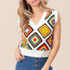 BiBi Diamond Granny Square Sweater Vest - IVORY