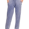 Zenana Acid Wash Fleece Sweatpants with Pockets - MARLIN