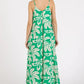 Mittoshop Printed V-Neck Maxi Cami Dress with Pockets - Farnelli