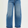 RISEN Slouchy Cropped Barrel Jeans - MEDIUM