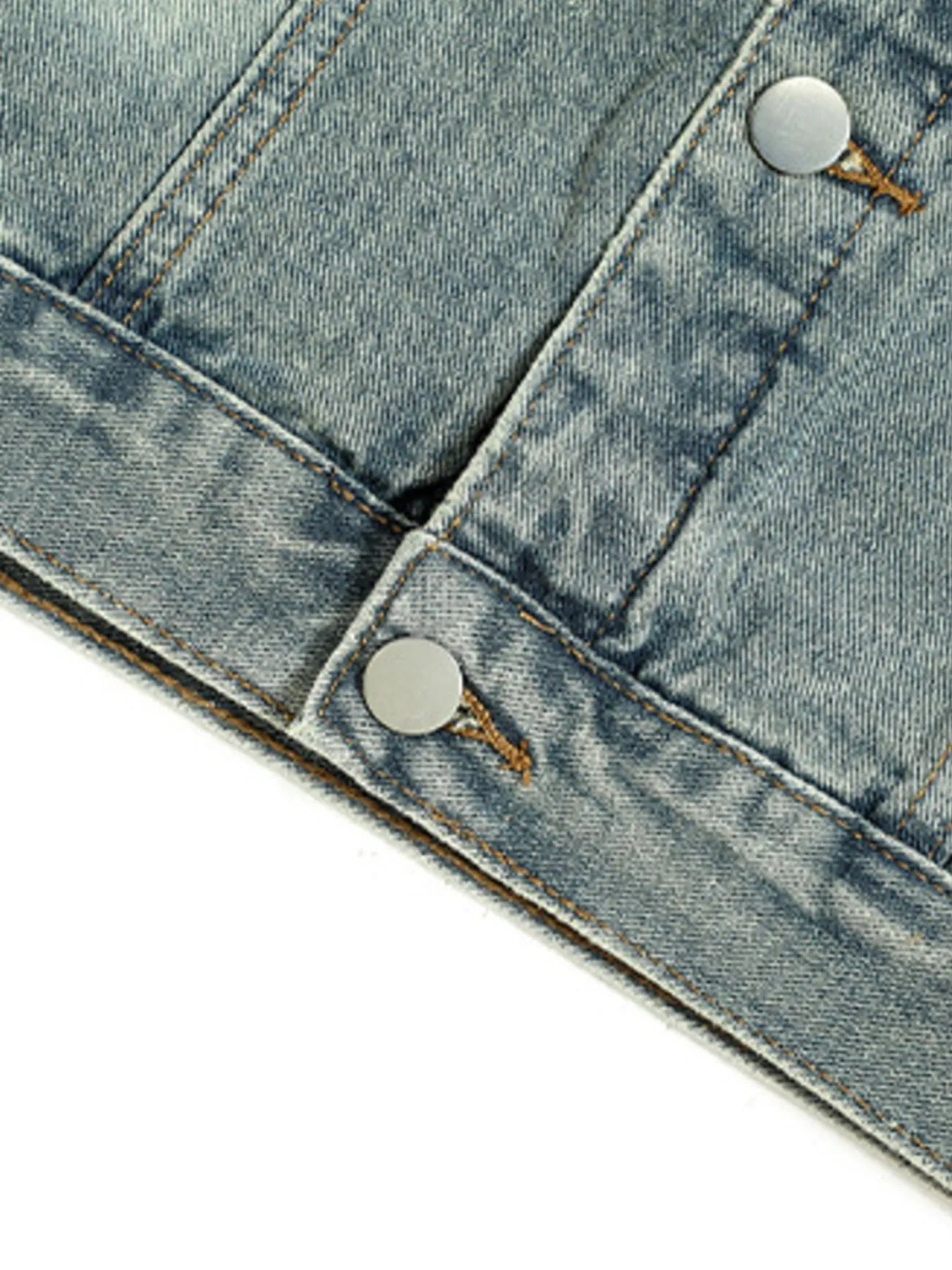 Men's Button Up Long Sleeve Denim Jacket - Farnelli