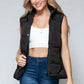 Snobbish Snap and Zip Closure Hooded Vest - Farnelli