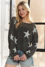 ADORA Full Size Lightweight Loose Knit Sweater Plus Size - Farnelli