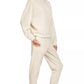 Zenana Scuba Mock Neck Sweatshirt and Joggers Set - Farnelli