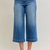 Judy Blue Mid Rise Crop Wide Leg Jeans - MD