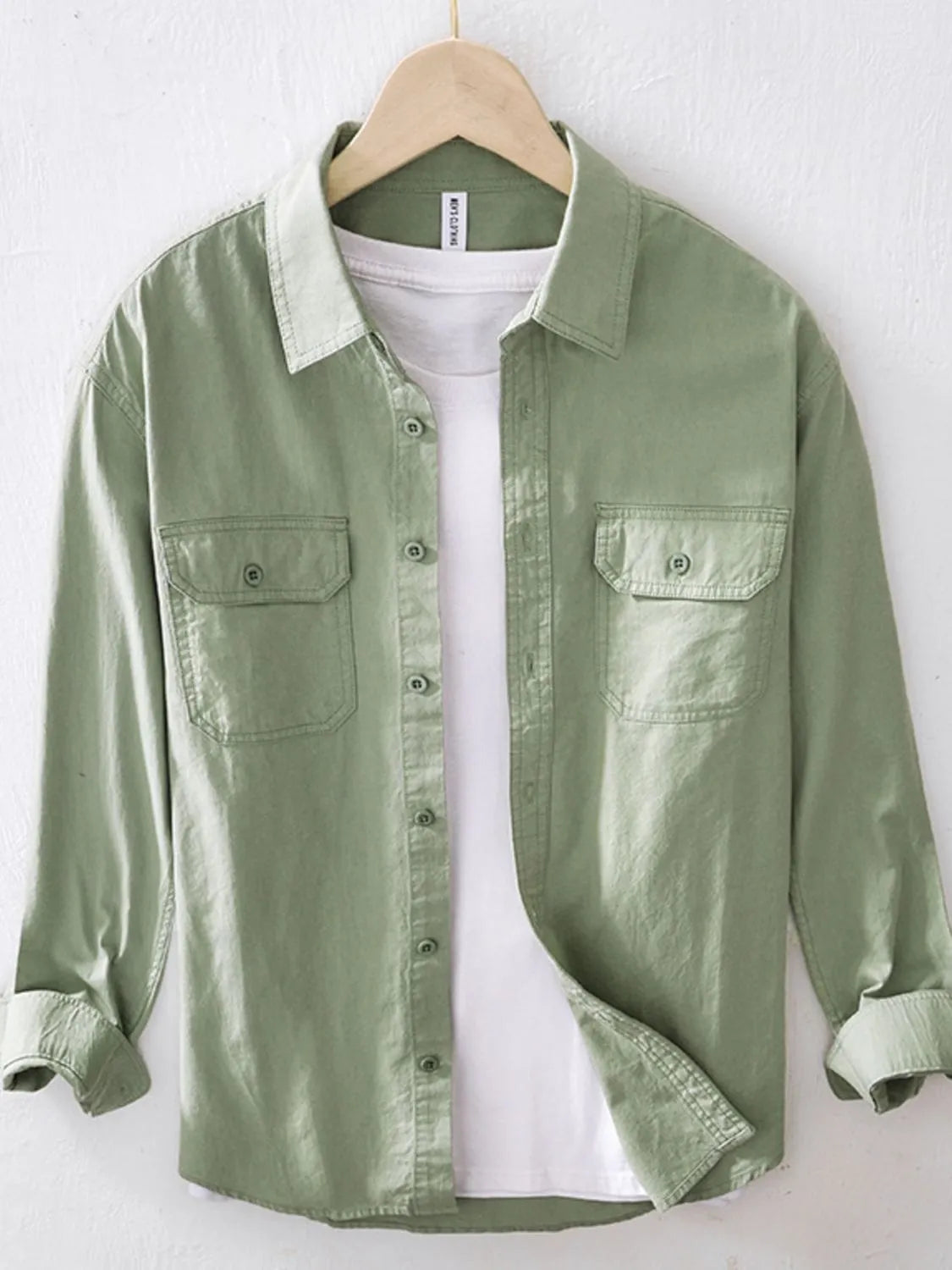 Men's Button Up Long Sleeve Shirt - Farnelli