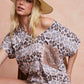 BiBi Leopard Stripe Printed Jersey T-Shirt - Farnelli