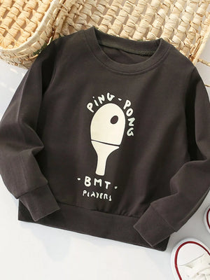Children's Ping-Pong Graphic Casual Sweatshirt - Farnelli