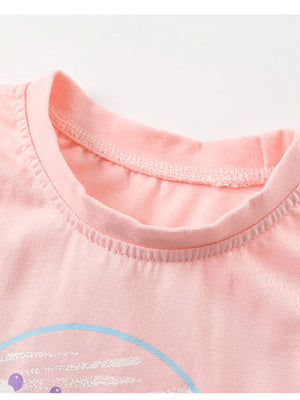 Children's Out of This World Planet Graphic Top and Shorts Set - Farnelli