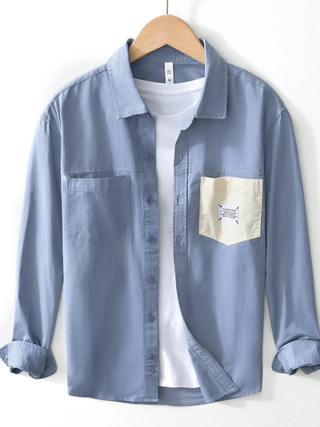 Men's Plus Size Button Up Long Sleeve Shirt - Farnelli