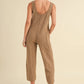MABLE Sleeveless Knit Crop Jumpsuit with Pockets - Farnelli