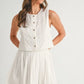 MABLE Eyelet Lace Top and Mini Skirt Set - Farnelli