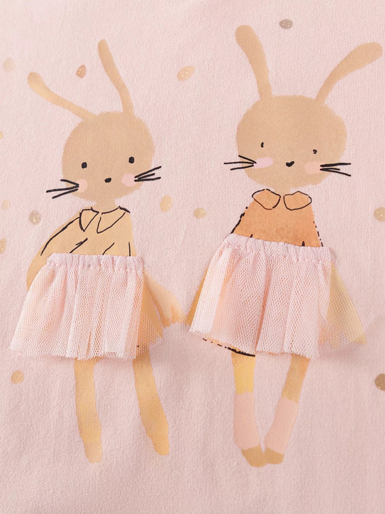 Children's Bunny Tulle Layered Dress - Farnelli