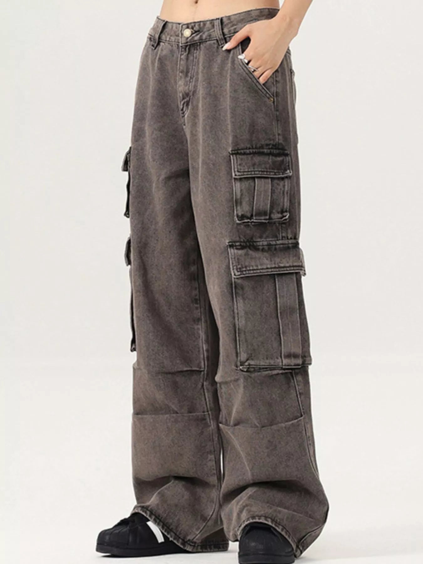 Men's Vintage Wash Cargo Jeans - Farnelli
