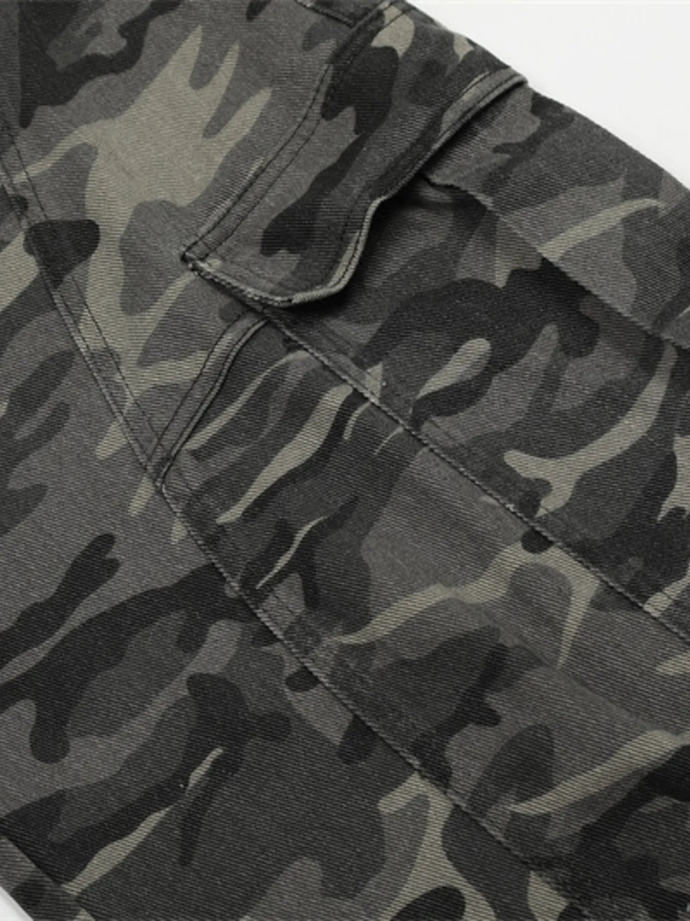 Men's Camouflage Cargo Wide Leg Jeans - Farnelli