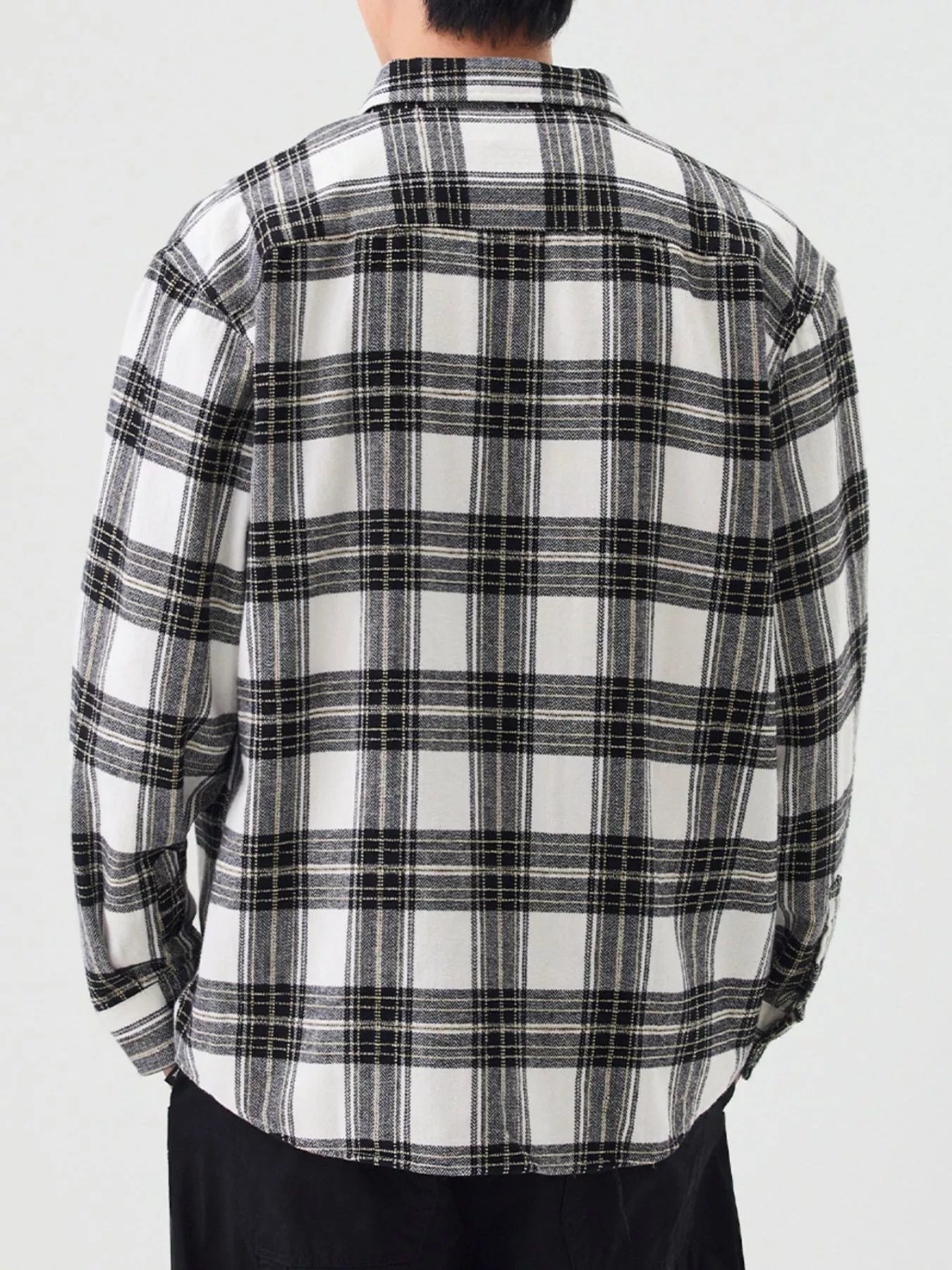 Men's Plus Size Casual Plaid Button Up Shirt - Farnelli