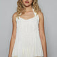 POL Backless Halter Sleeveless Top with Smocking Shirring Detail - Farnelli