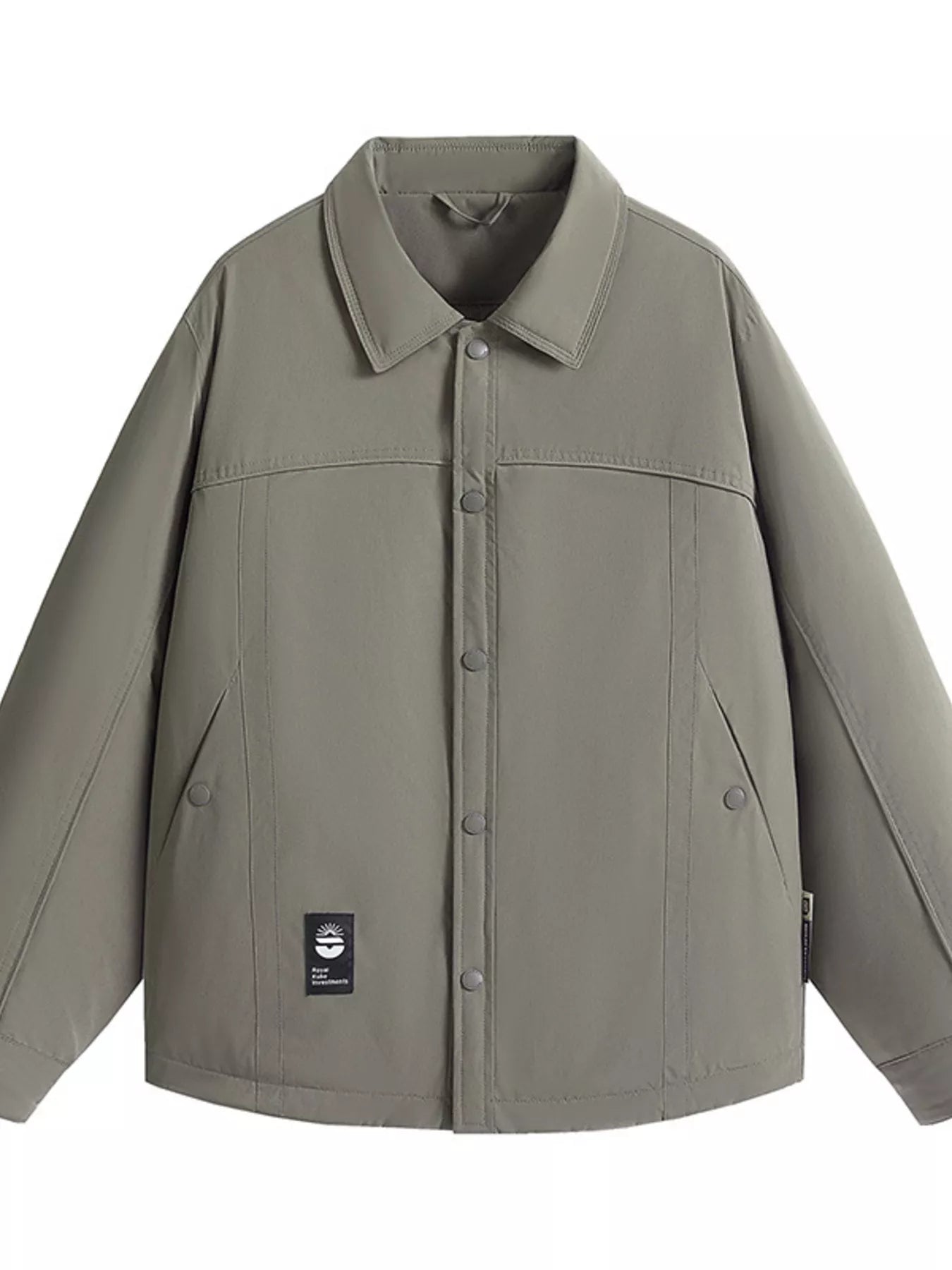 Men's Plus Size Casual Snap-Down Lightweight Jacket - Farnelli