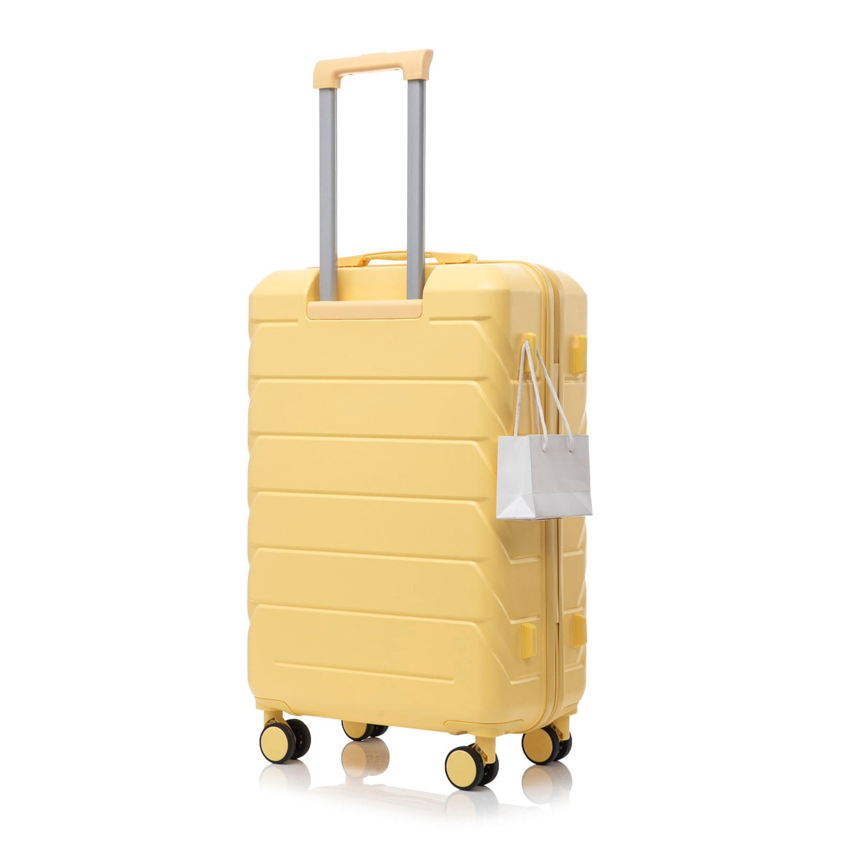 HouseOfZazla 3-piece spinner wheel luggage set with combination locks in assorted sizes