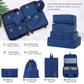 HouseOfZazla 4-piece hardshell luggage set with TSA locks and spinner wheels in multiple colors