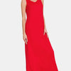 Zenana Scoop Neck Wide Strap Tank Dress - Red