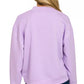 Zenana Scuba Mock Neck Sweatshirt and Joggers Set - Farnelli