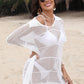 Hollow Out Collared Neck Cover-Up - Farnelli
