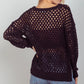 VERY J Openwork Slit Knit Cover Up - Farnelli