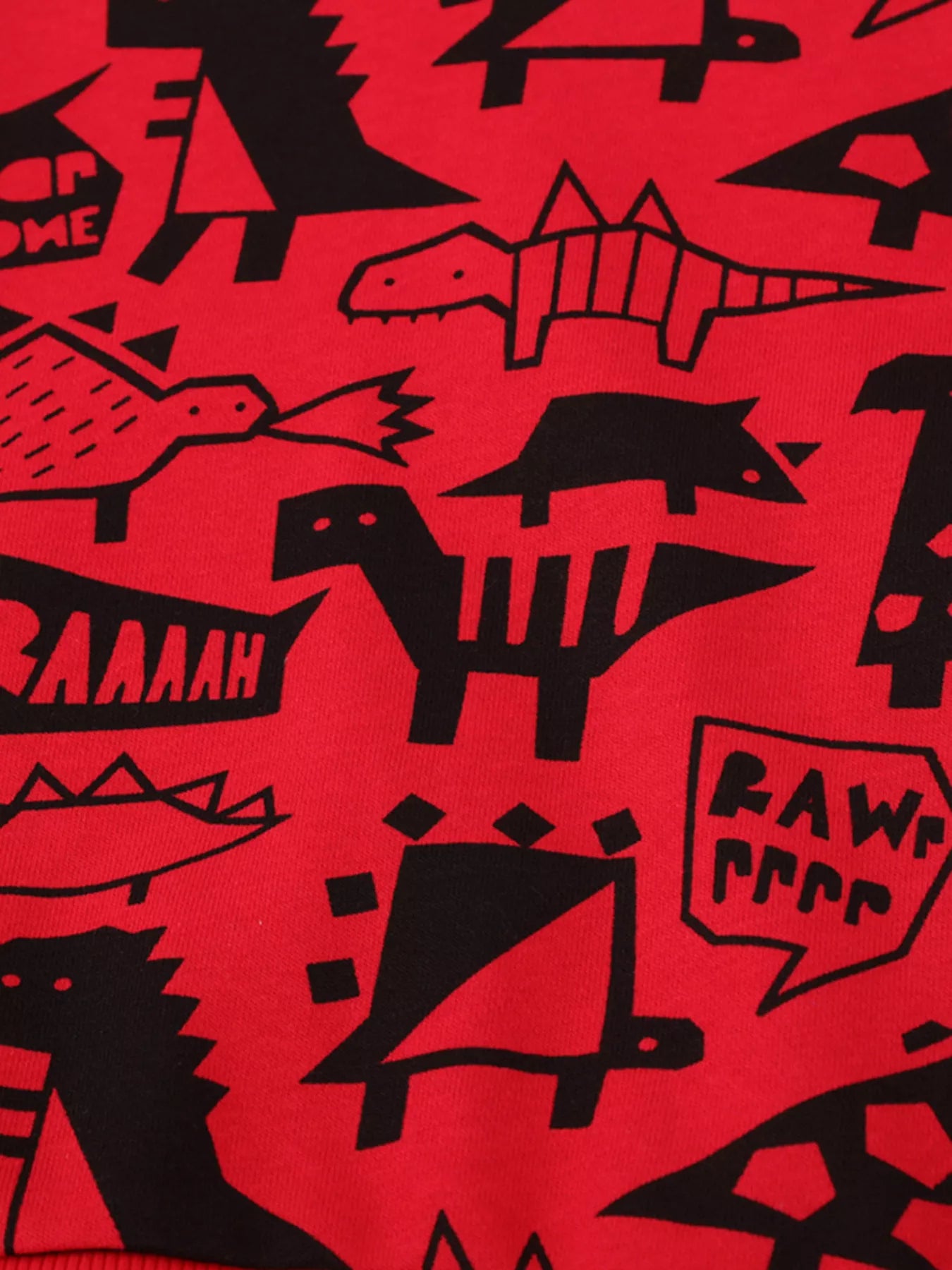 Children's Dinosaur Print Long Sleeve Sweatshirt & Pants Set - Farnelli