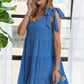 ADORA V-Neck Tie Shoulder Dress - Farnelli