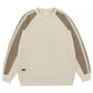 Men's Plus Size Contrast Raglan Sleeve Casual Sweatshirt - Farnelli