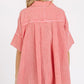 Mittoshop Mineral Wash Gauze Oversized Short Sleeve Shirt - Farnelli