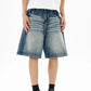 Men's Washed Loose Fit Denim Shorts - Farnelli