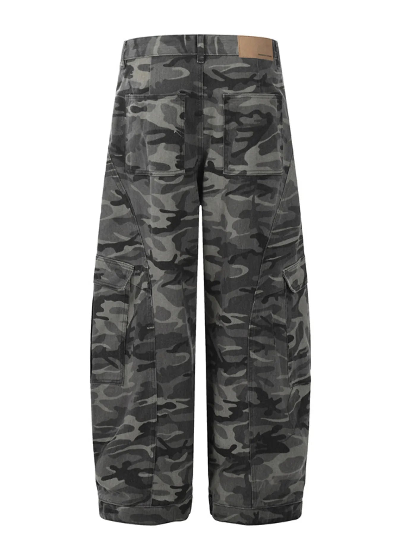 Men's Camouflage Cargo Wide Leg Jeans - Farnelli