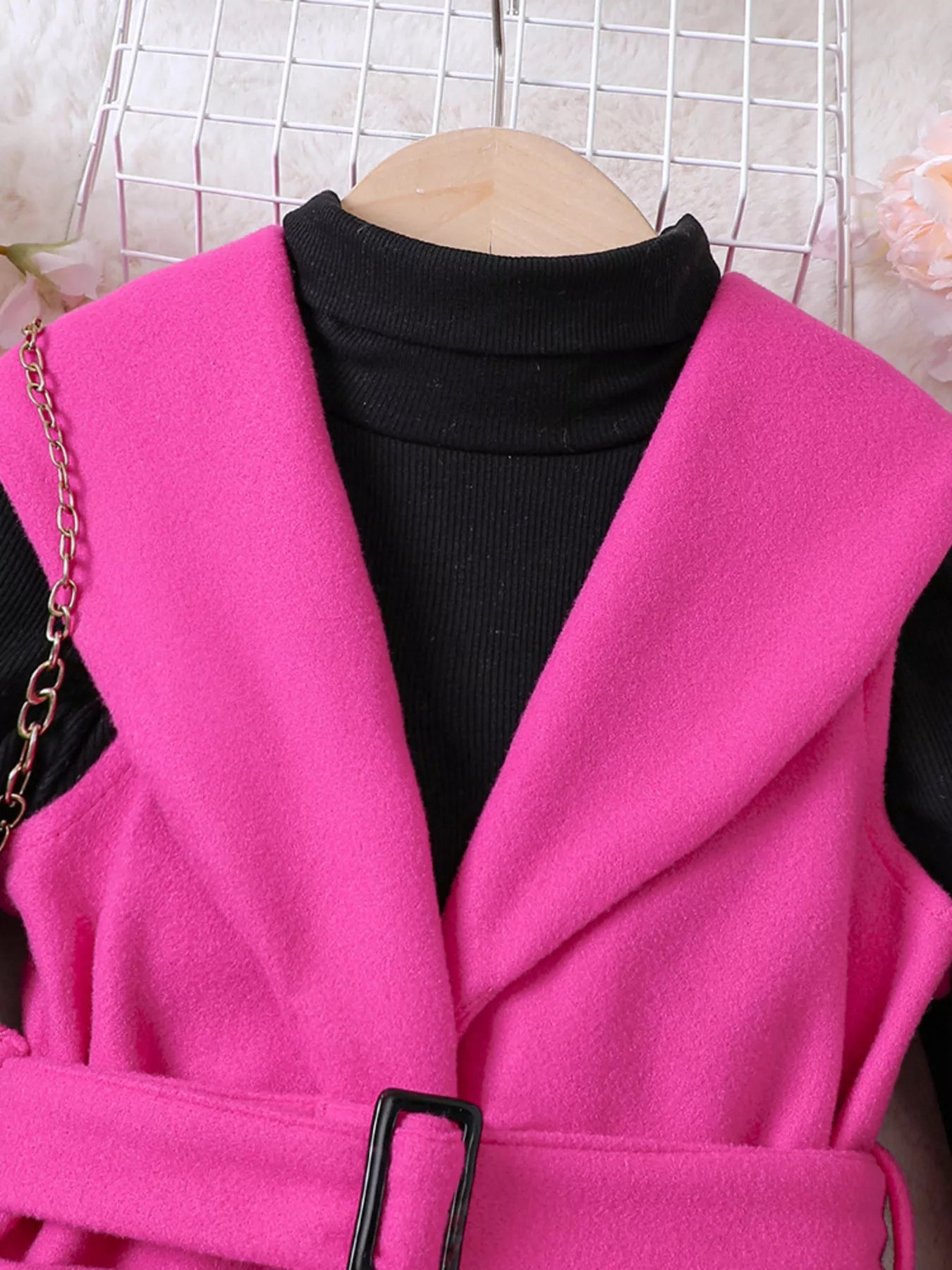 Children's Vest & Top & Beret 3-Piece Set - Farnelli