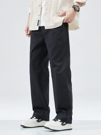 Men's Full Size Casual Loose Fit Straight Leg Pants Plus Size - Farnelli