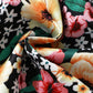 Children's Ruffled Bow Contrast Floral Dress with Headband - Farnelli
