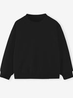 Children's Casual Solid Color Crew Neck Sweatshirt - Farnelli