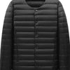 Men's Plus Size Lightweight Snap-Down Jacket - Black