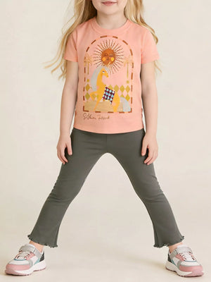 Children's Graphic Tee & Pants Set - Farnelli