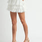 MABLE Ruffle Layered Crop Top and Mini Skirt Set - Farnelli