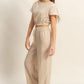 HYFVE Round Neck Short Sleeve Top and Pants Set - Farnelli