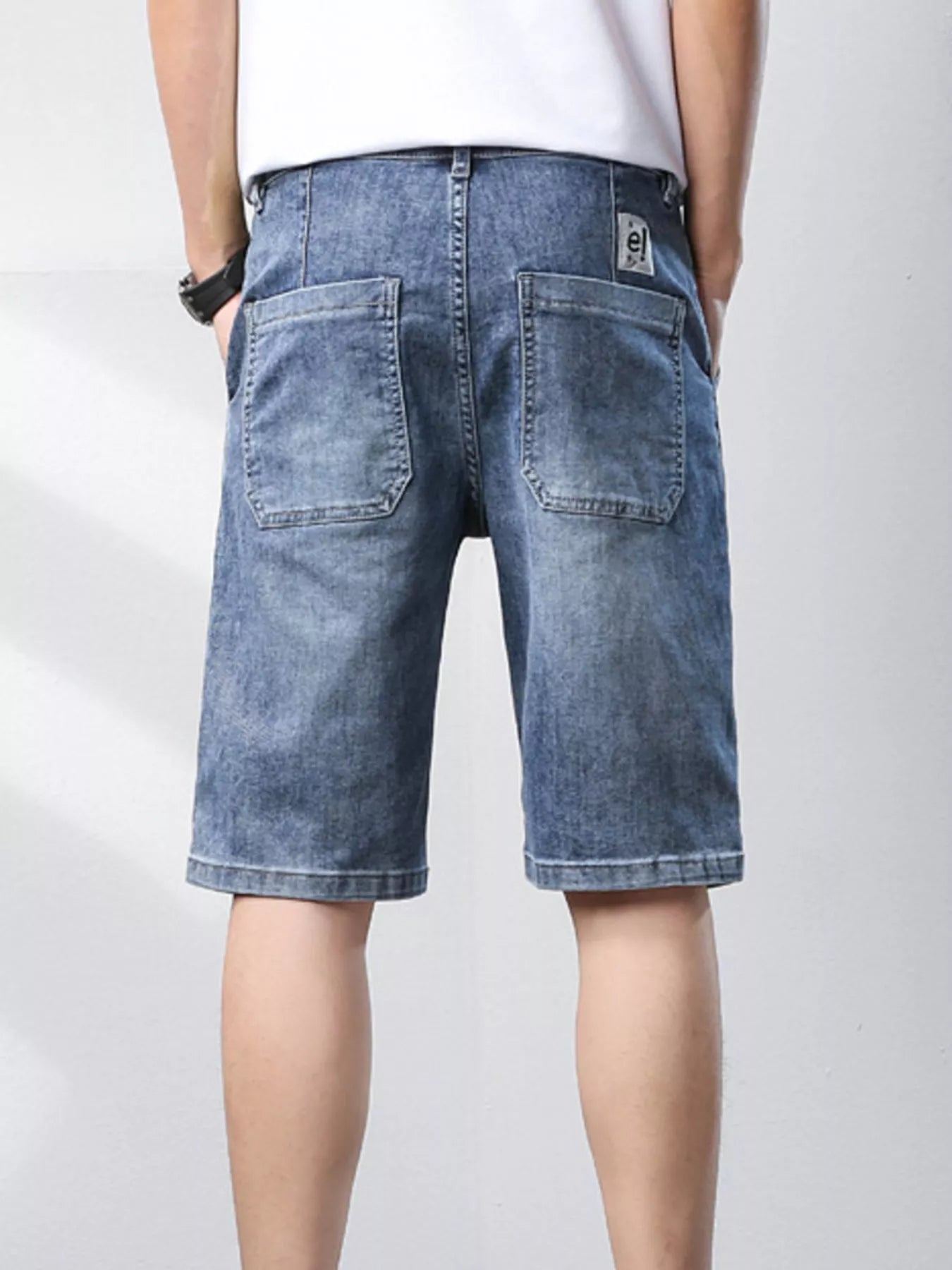 Men's Casual Drawstring Denim Shorts - Farnelli