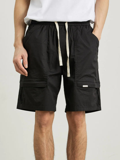 Men's Plus Size Casual Cargo Drawstring Shorts - Farnelli