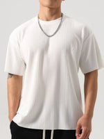 Men's Plus Size Round Neck Half Sleeve T-Shirt - Farnelli