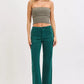 RISEN High Rise Ankle Flare Patch Pocket Jeans - Farnelli