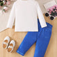 Children's Graphic Long Sleeve Top and Pants Set - Farnelli