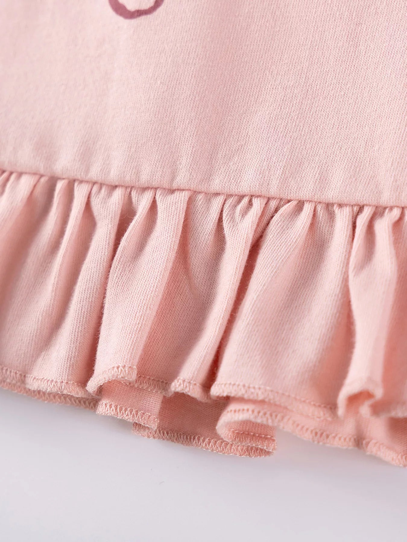 Children's Ruffle Trim Long Sleeve Dress - Farnelli
